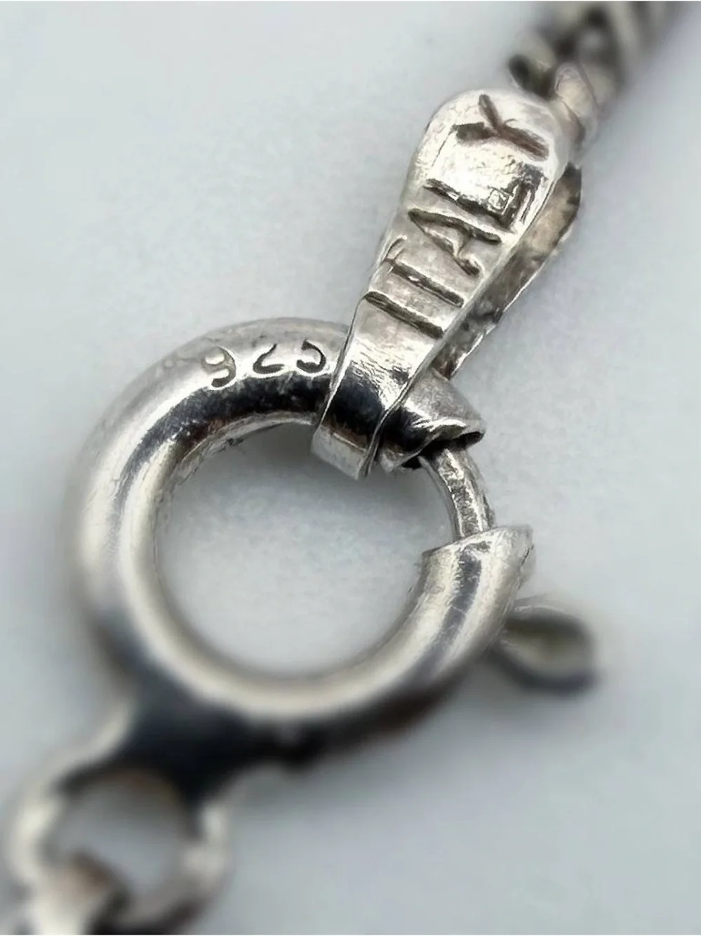 Vintage Italy 925 Sterling Silver Solid Snake Link Chain Necklace 18” 2mm